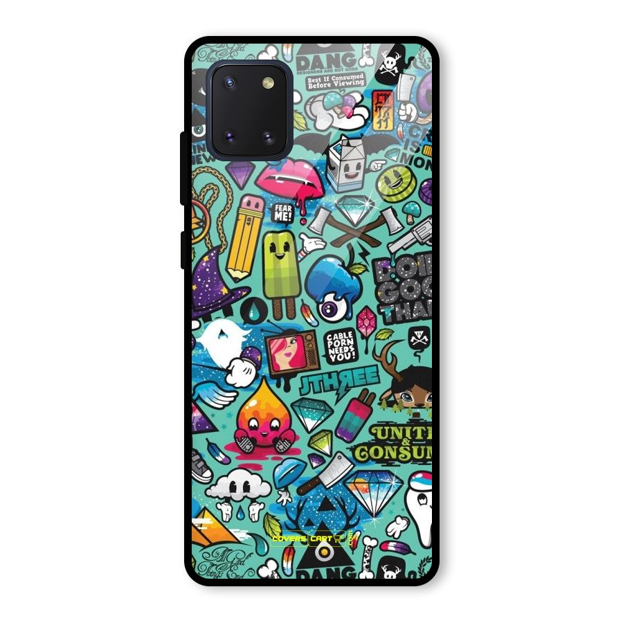 Sweet Candies Glass Back Case for Galaxy Note 10 Lite