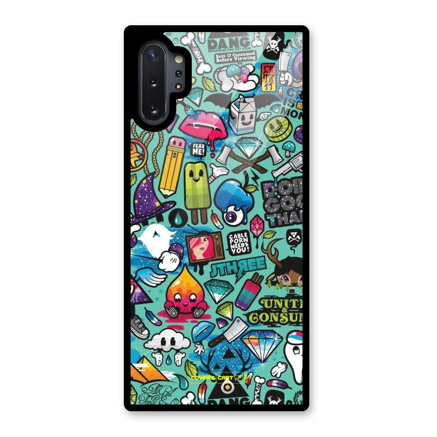 Sweet Candies Glass Back Case for Galaxy Note 10 Plus