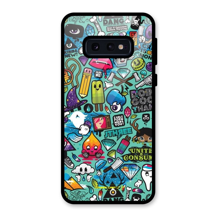 Sweet Candies Glass Back Case for Galaxy S10e