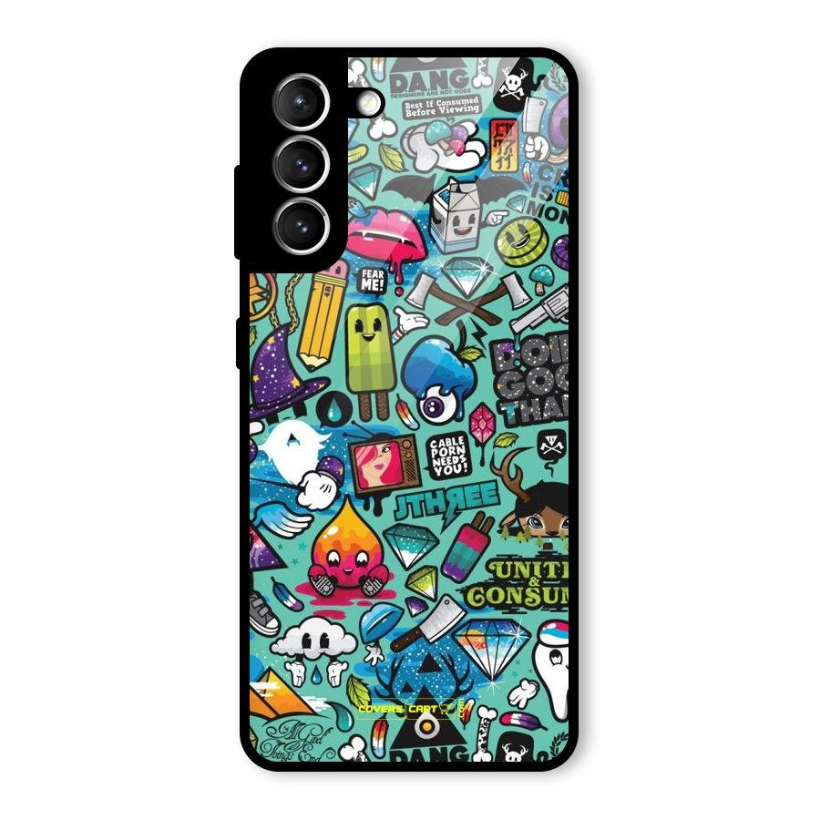 Sweet Candies Glass Back Case for Galaxy S21 5G