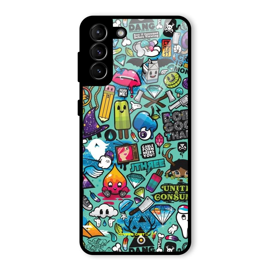 Sweet Candies Glass Back Case for Galaxy S21 Plus