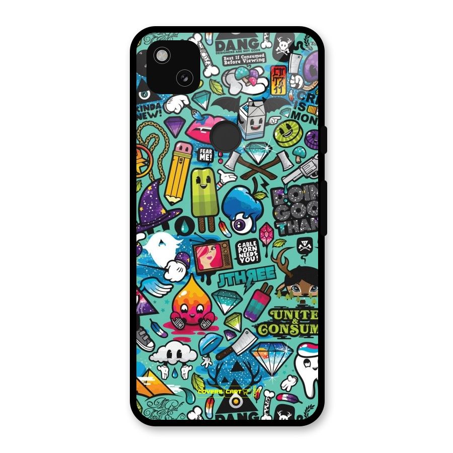Sweet Candies Glass Back Case for Google Pixel 4a