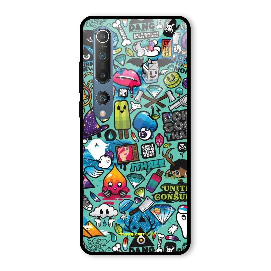 Sweet Candies Glass Back Case for Mi 10
