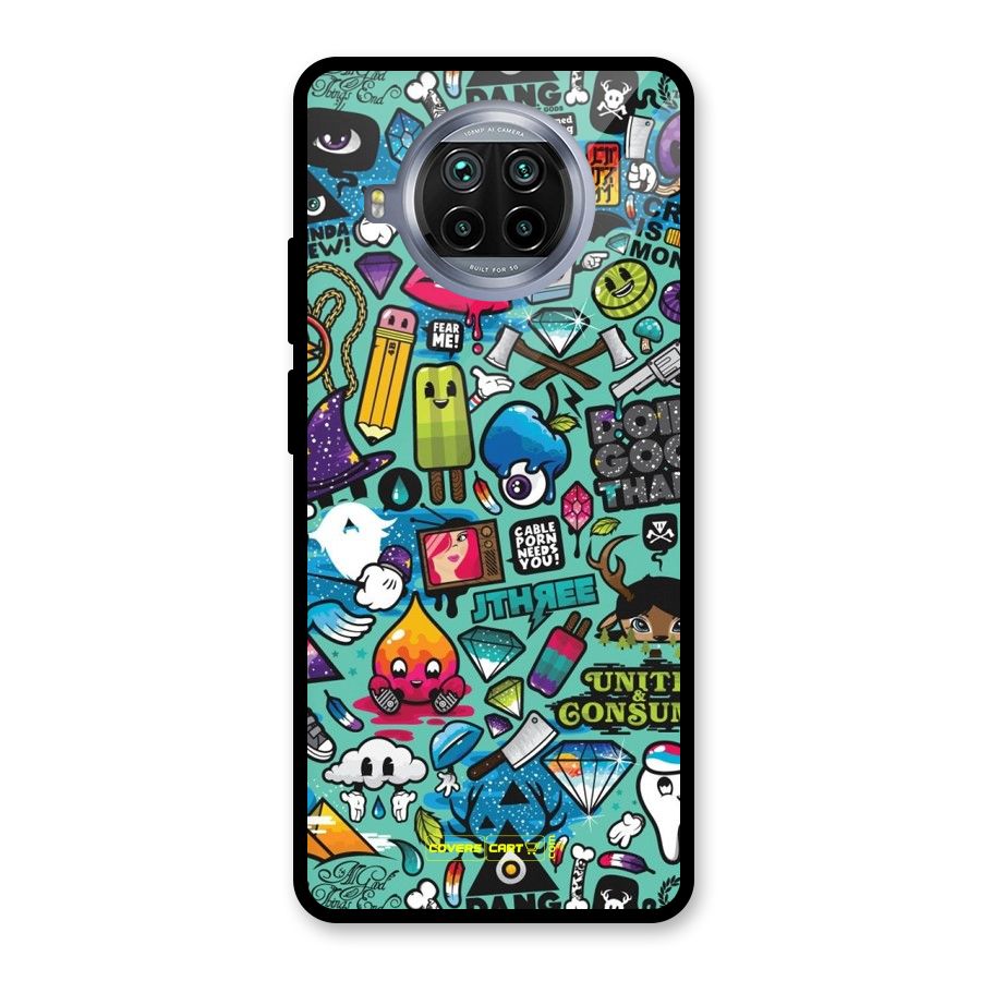 Sweet Candies Glass Back Case for Mi 10i