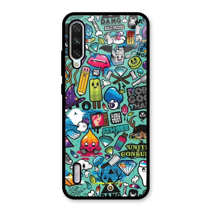 Sweet Candies Glass Back Case for Mi A3