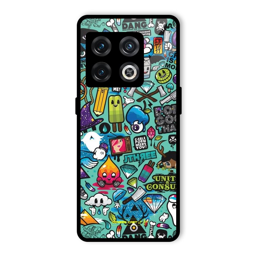 Sweet Candies Glass Back Case for OnePlus 10 Pro 5G