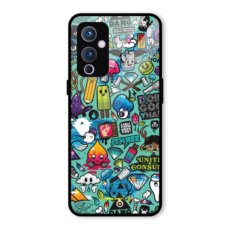 Sweet Candies Glass Back Case for OnePlus 9