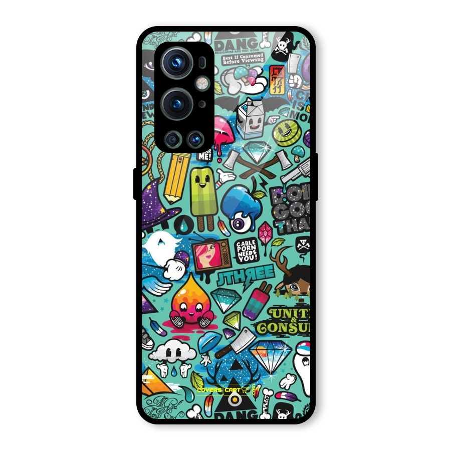 Sweet Candies Glass Back Case for OnePlus 9 Pro