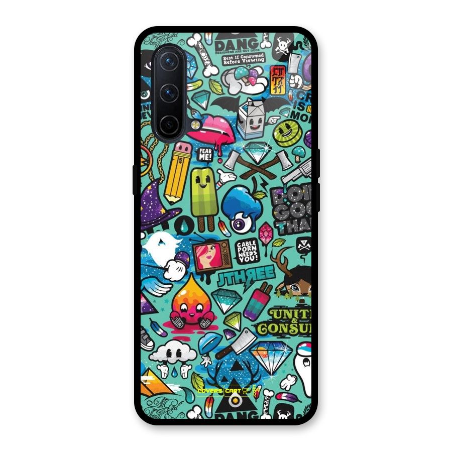 Sweet Candies Glass Back Case for OnePlus Nord CE 5G