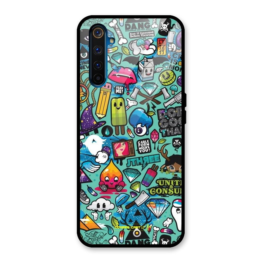 Sweet Candies Glass Back Case for Realme 6 Pro