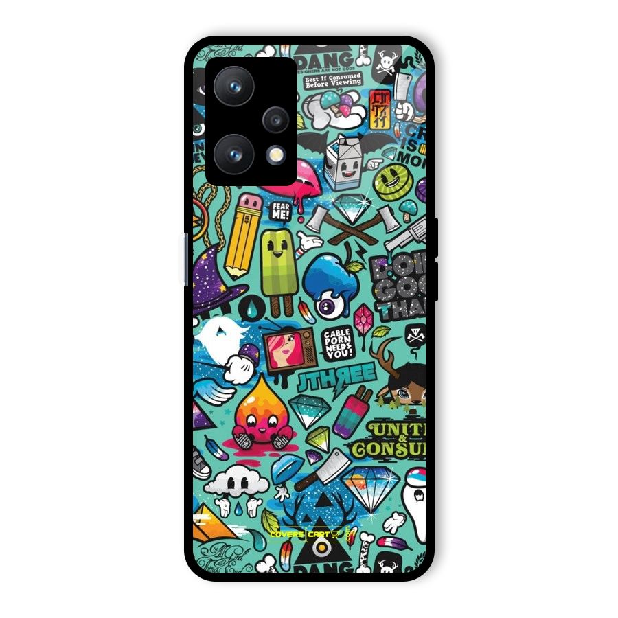 Sweet Candies Glass Back Case for Realme 9 Pro 5G