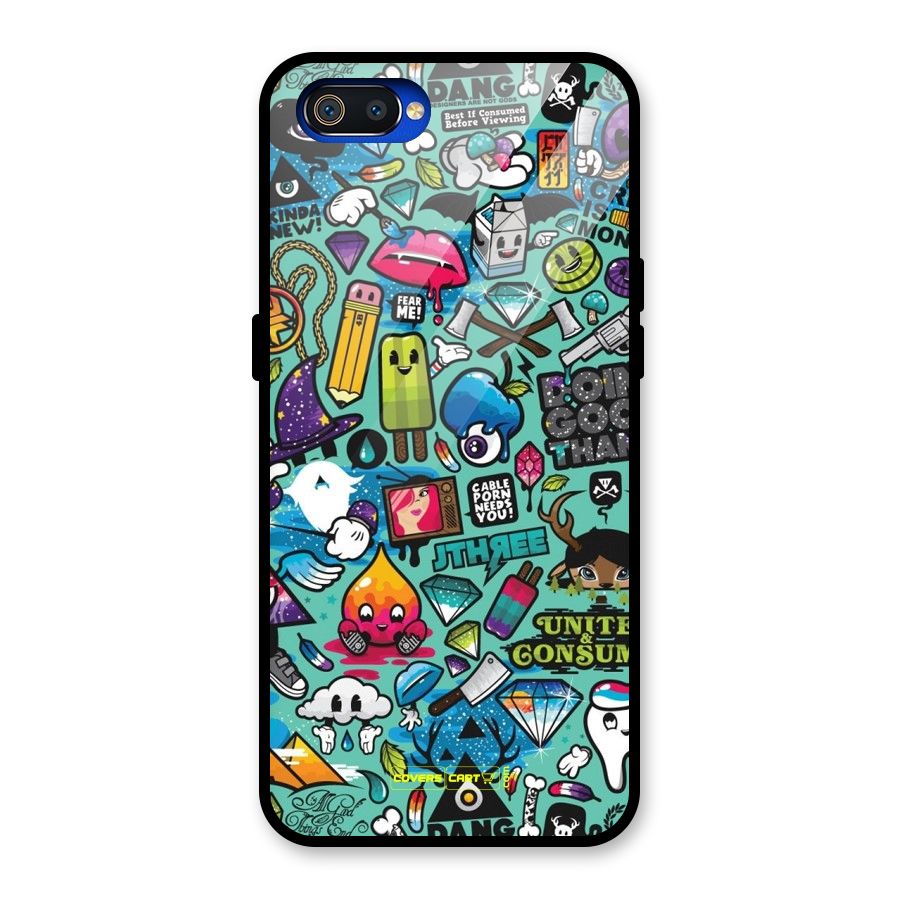 Sweet Candies Glass Back Case for Realme C2