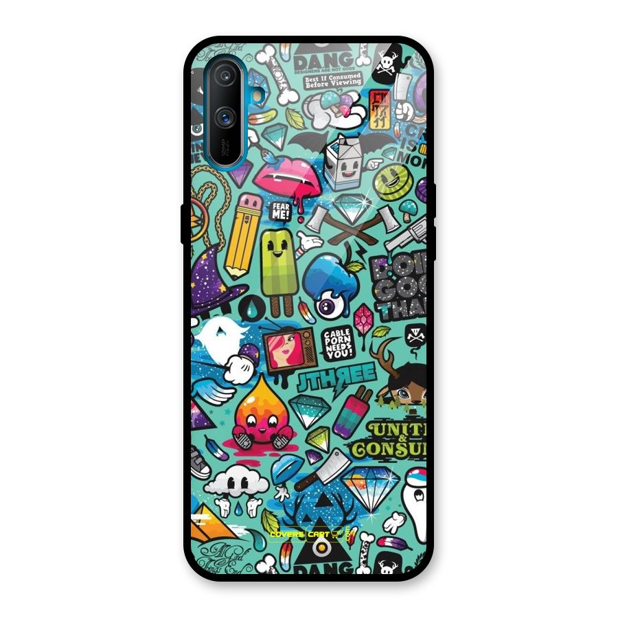 Sweet Candies Glass Back Case for Realme C3