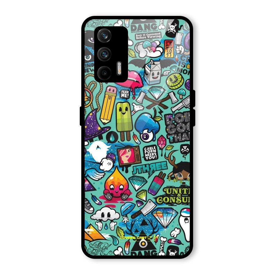 Sweet Candies Glass Back Case for Realme GT 5G