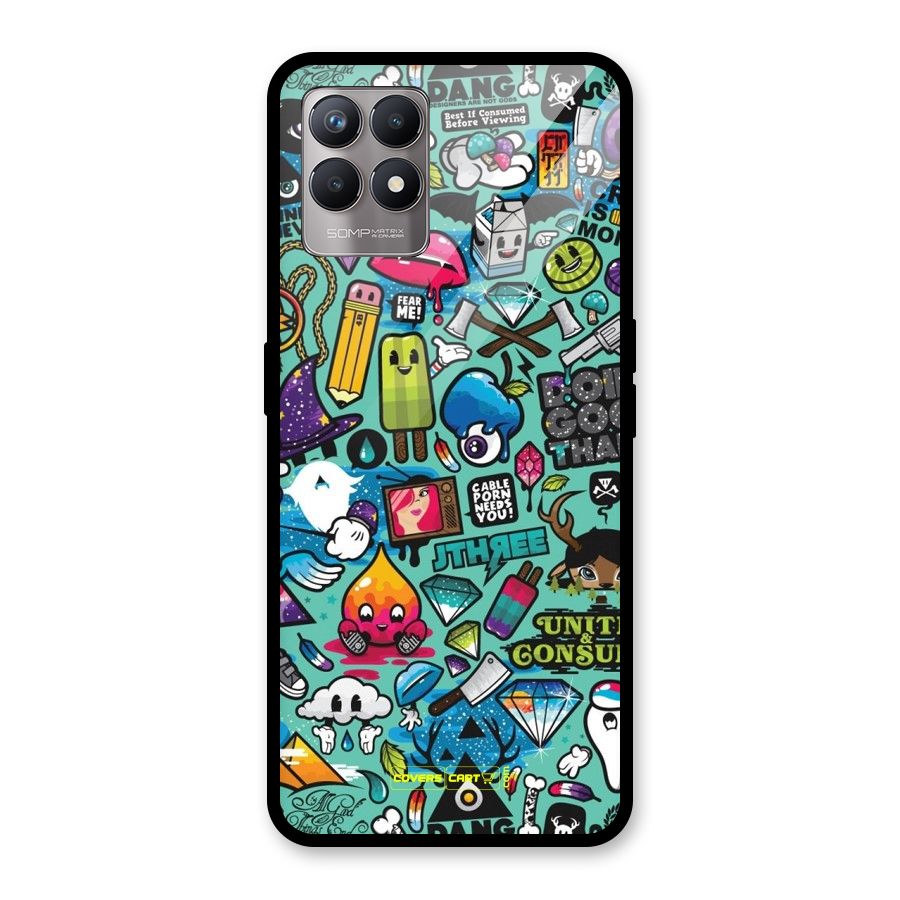 Sweet Candies Glass Back Case for Realme Narzo 50