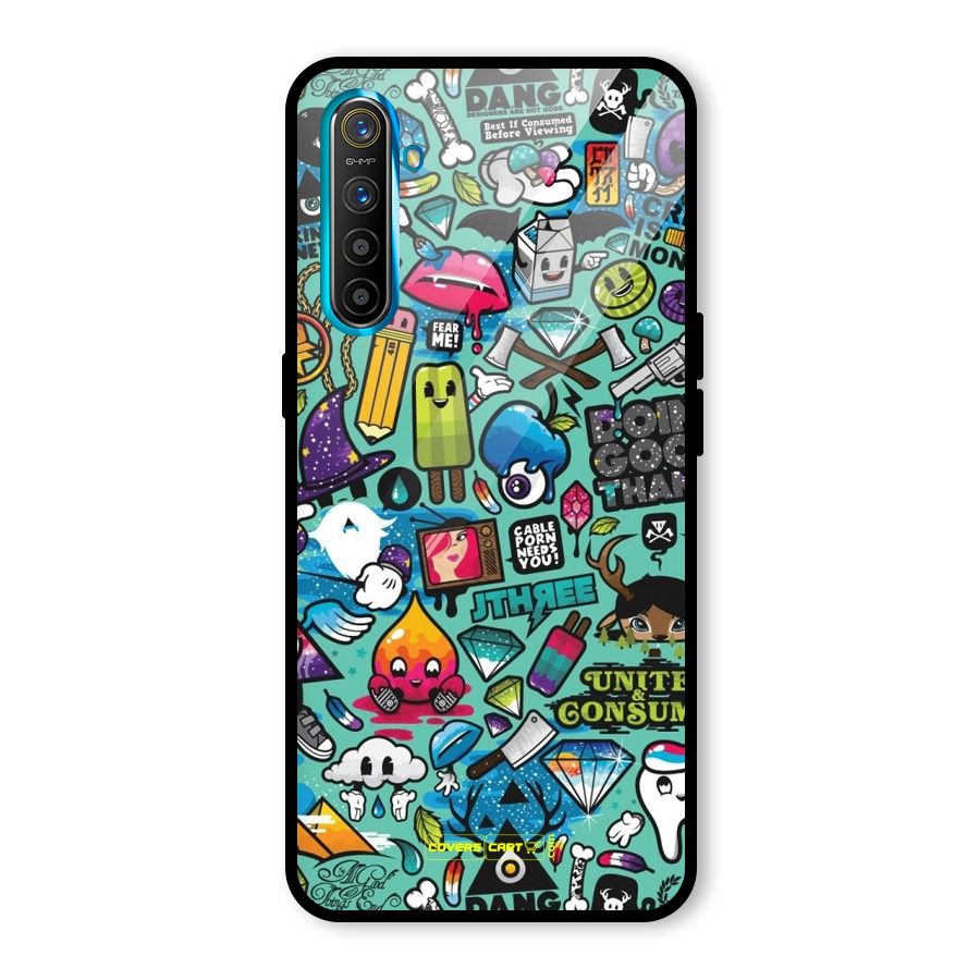 Sweet Candies Glass Back Case for Realme X2