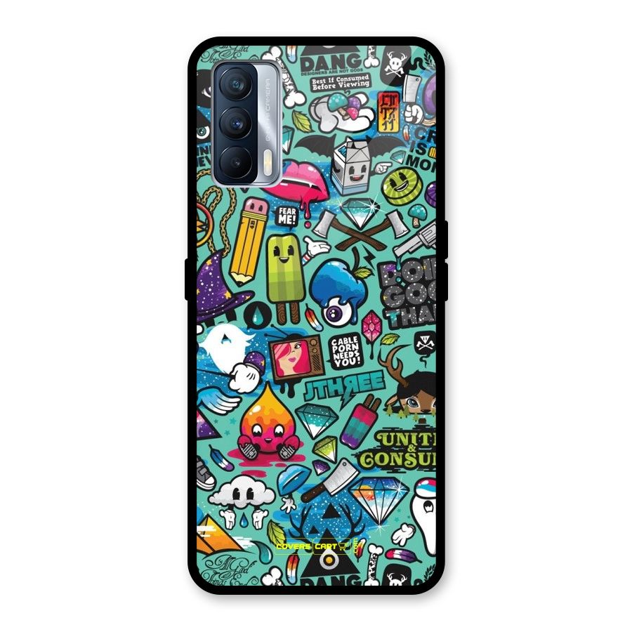 Sweet Candies Glass Back Case for Realme X7