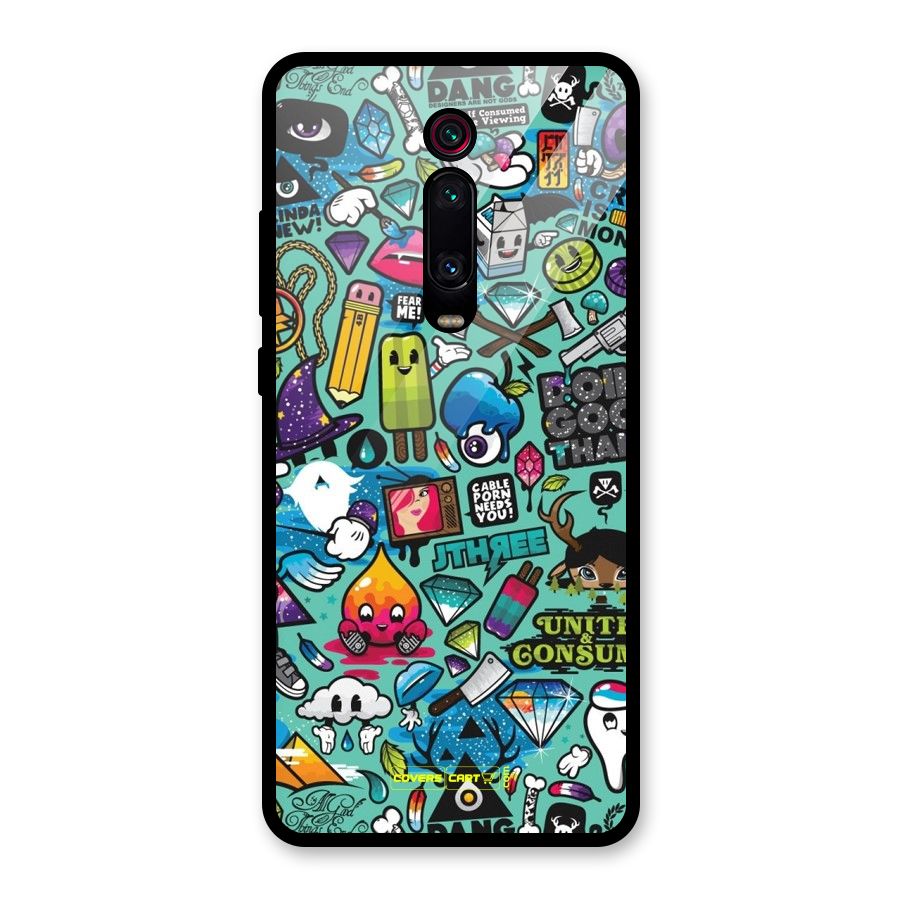 Sweet Candies Glass Back Case for Redmi K20