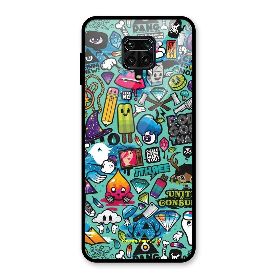 Sweet Candies Glass Back Case for Redmi Note 9 Pro Max
