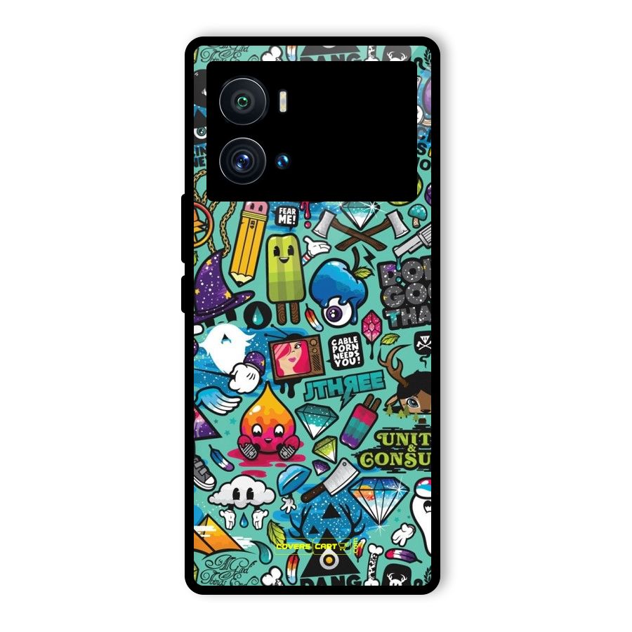 Sweet Candies Glass Back Case for Vivo iQOO 9 Pro