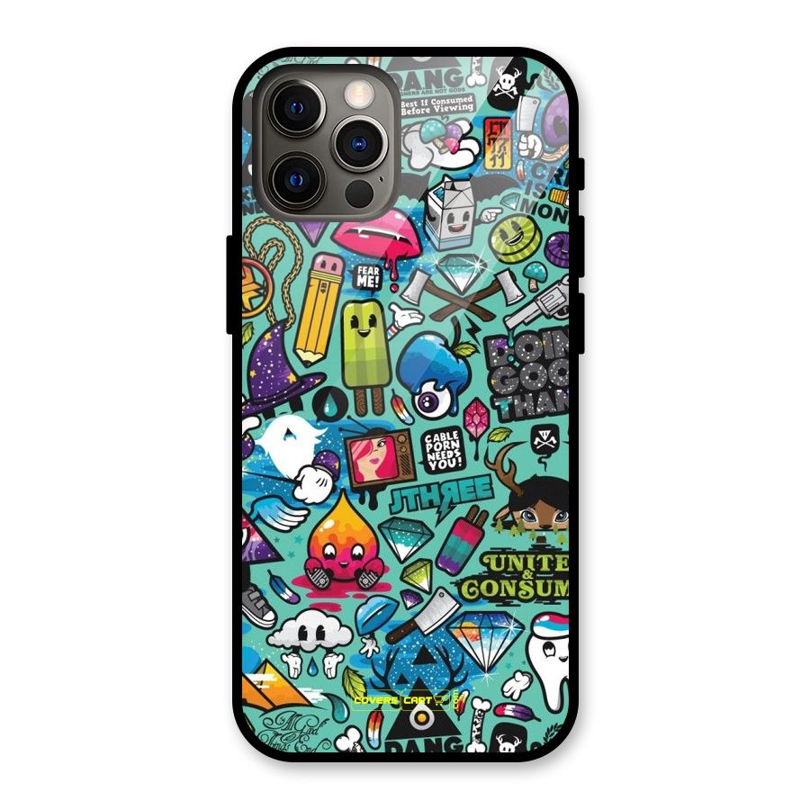 Sweet Candies Glass Back Case for iPhone 12 Pro