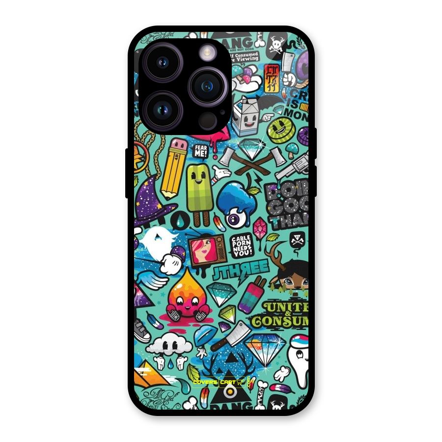 Sweet Candies Glass Back Case for iPhone 14 Pro Max