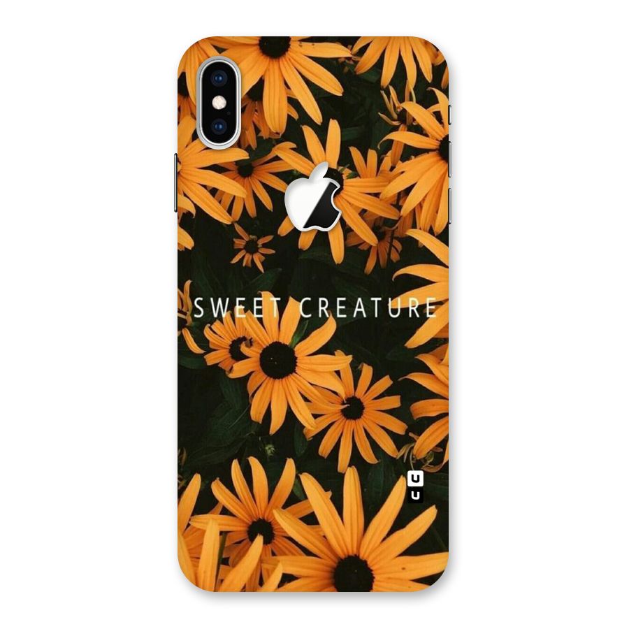 Sweet Creature Back Case for iPhone XS Max Apple Cut