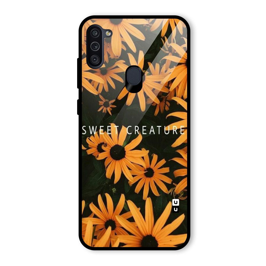 Sweet Creature Glass Back Case for Galaxy M11