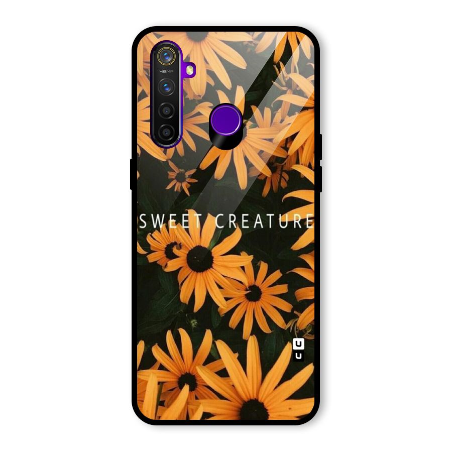 Sweet Creature Glass Back Case for Realme 5 Pro