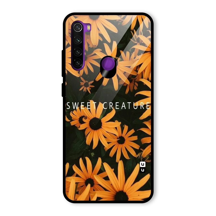Sweet Creature Glass Back Case for Redmi Note 8