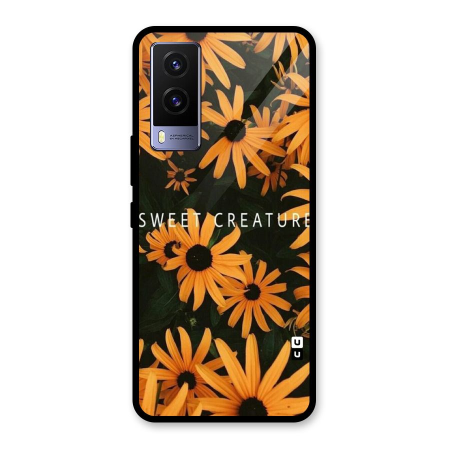 Sweet Creature Glass Back Case for Vivo V21e 5G