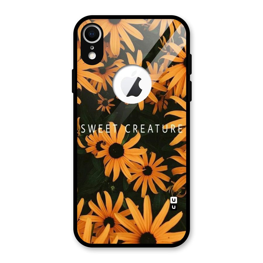 Sweet Creature Glass Back Case for iPhone XR Logo Cut