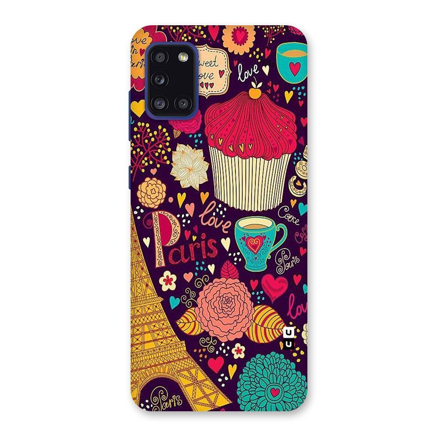 Sweet Love Back Case for Galaxy A31