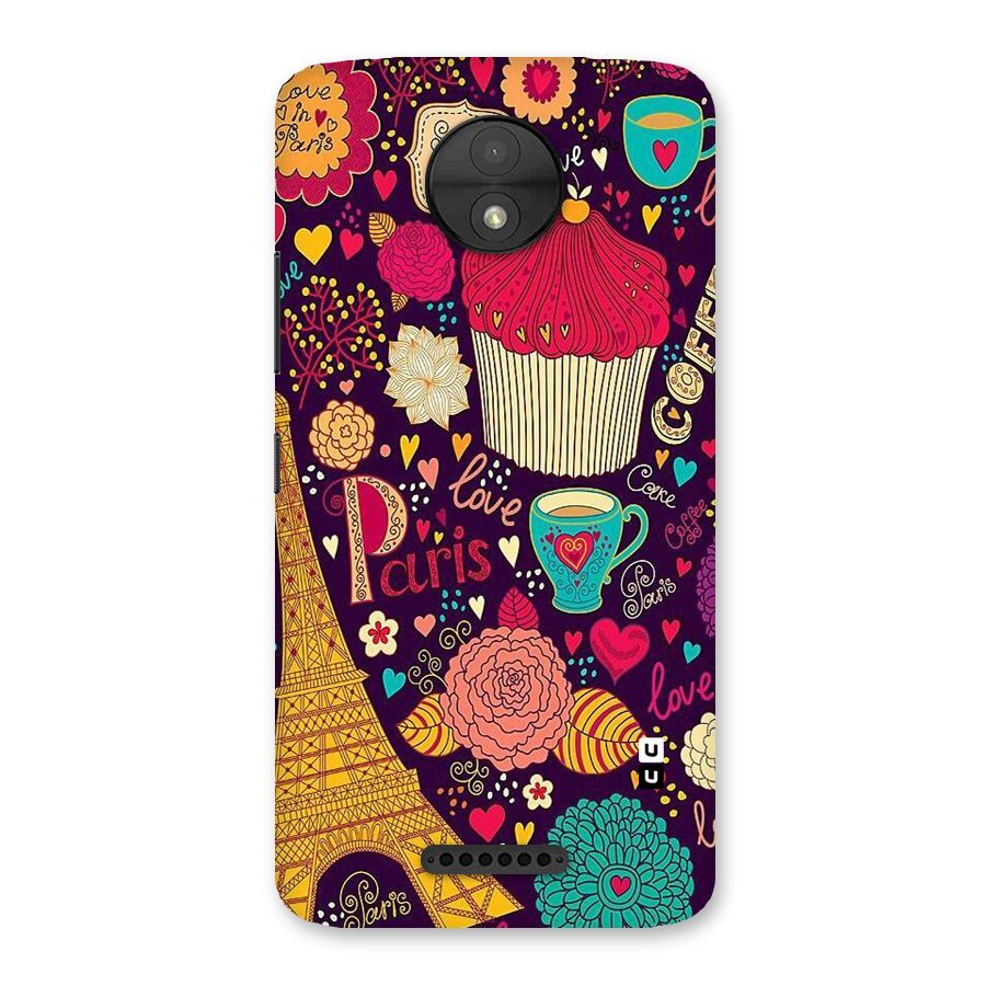 Sweet Love Back Case for Moto C
