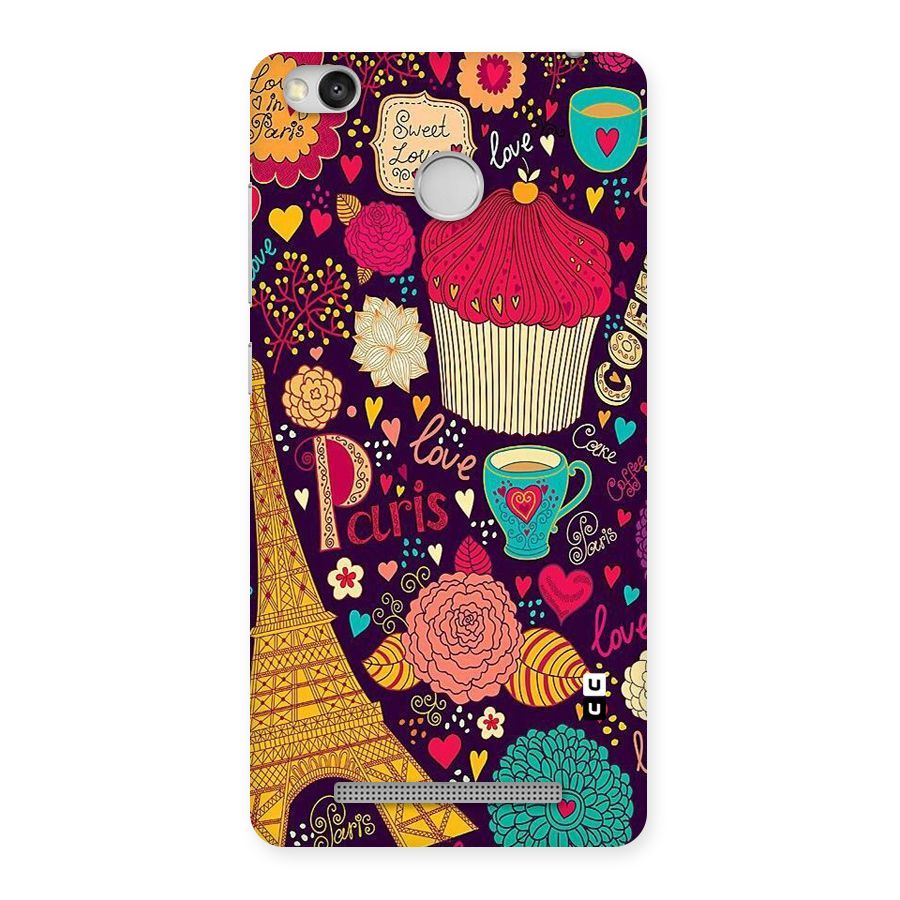 Sweet Love Back Case for Redmi 3S Prime