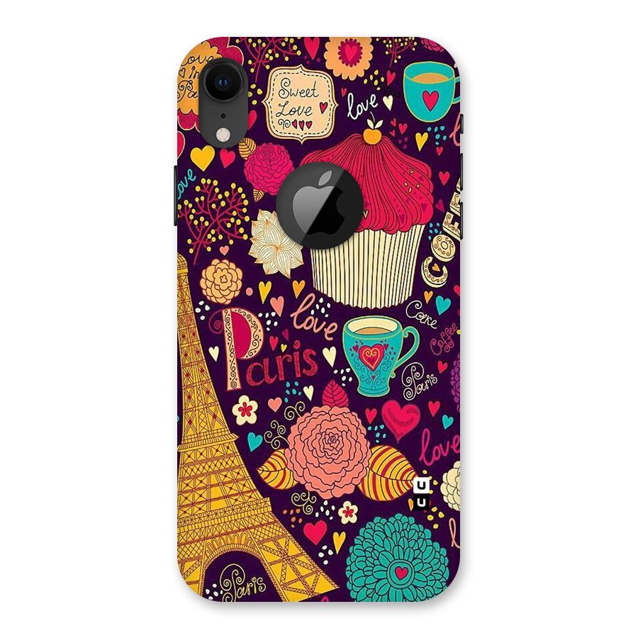 Sweet Love Back Case for iPhone XR Logo Cut