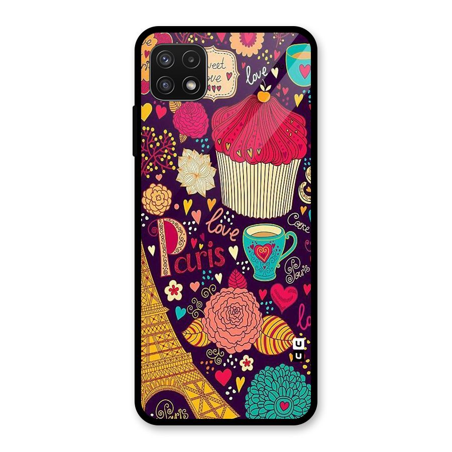 Sweet Love Glass Back Case for Galaxy A22 5G