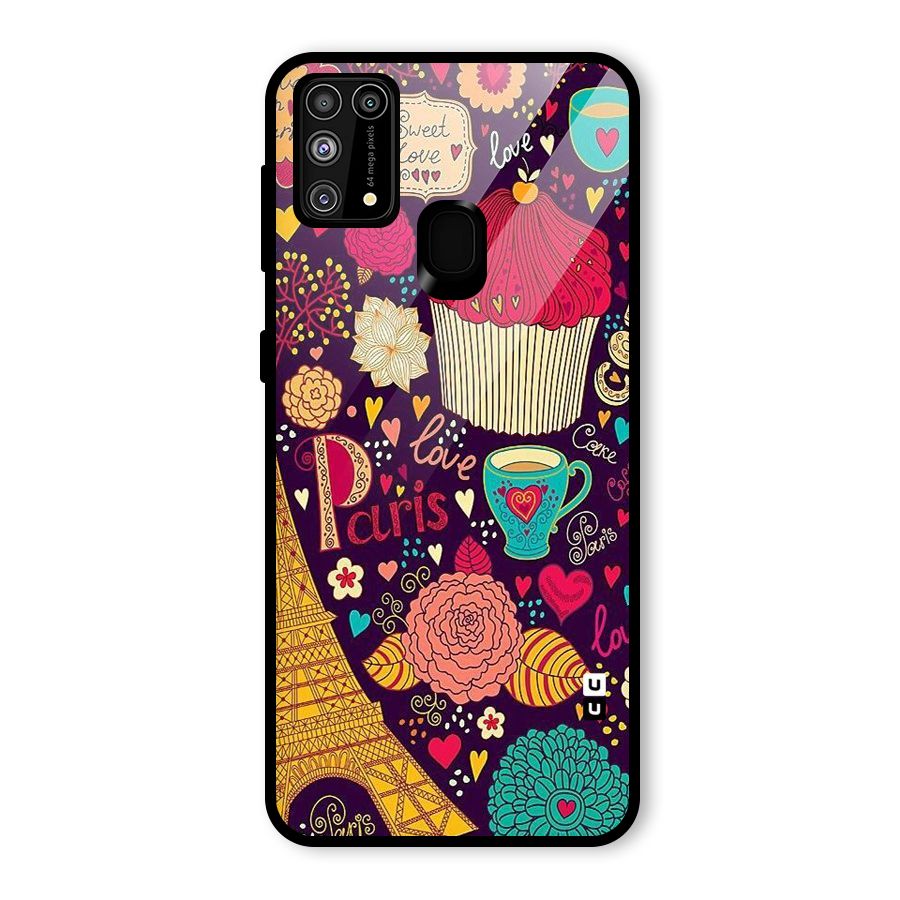Sweet Love Glass Back Case for Galaxy F41