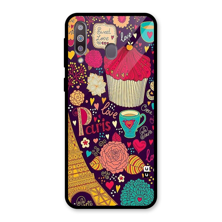 Sweet Love Glass Back Case for Galaxy M30