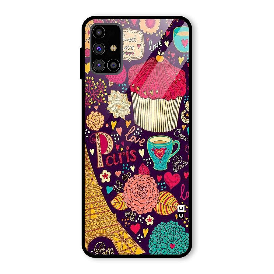 Sweet Love Glass Back Case for Galaxy M31s