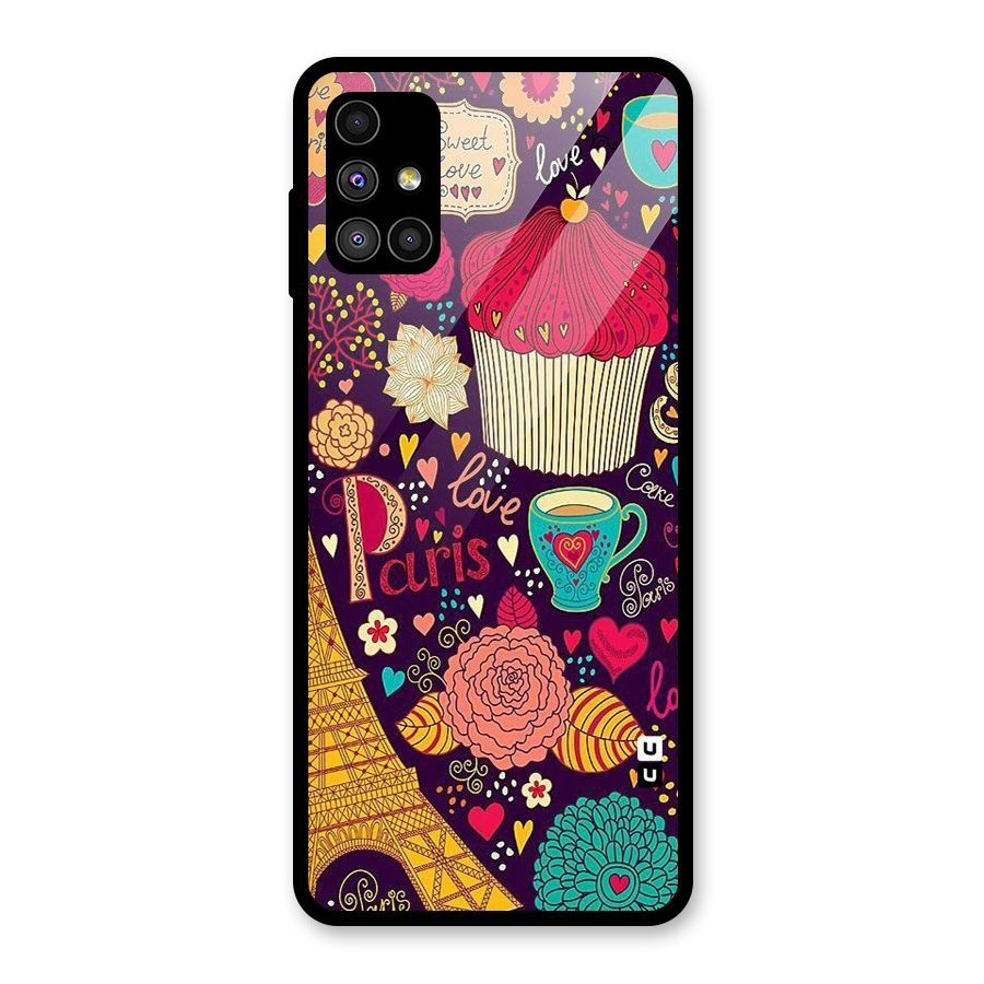 Sweet Love Glass Back Case for Galaxy M51