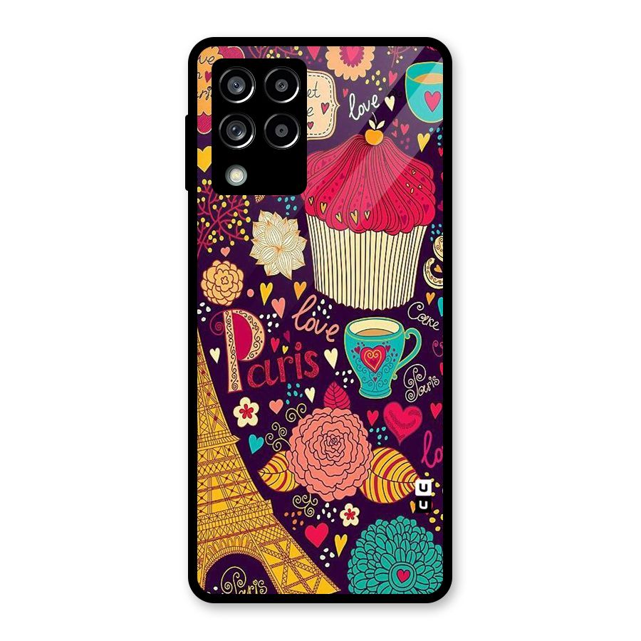 Sweet Love Glass Back Case for Galaxy M53 5G