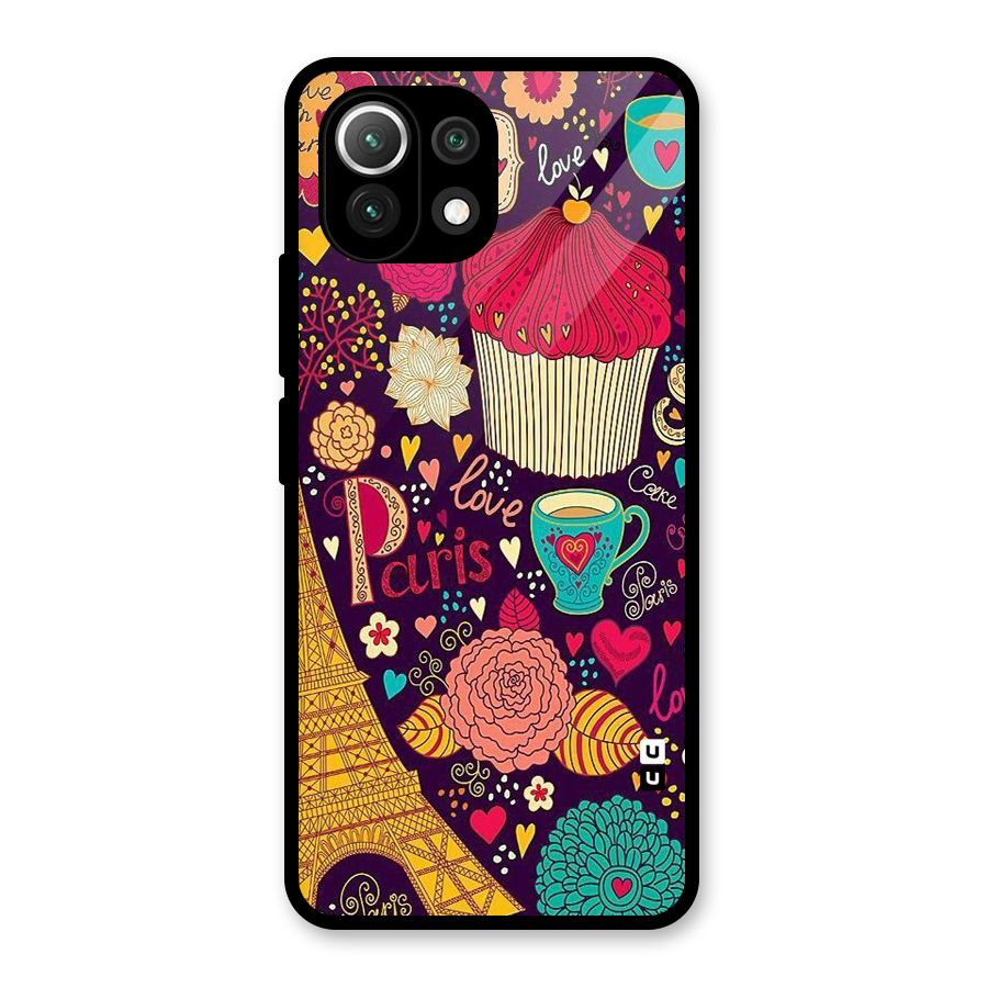 Sweet Love Glass Back Case for Mi 11 Lite