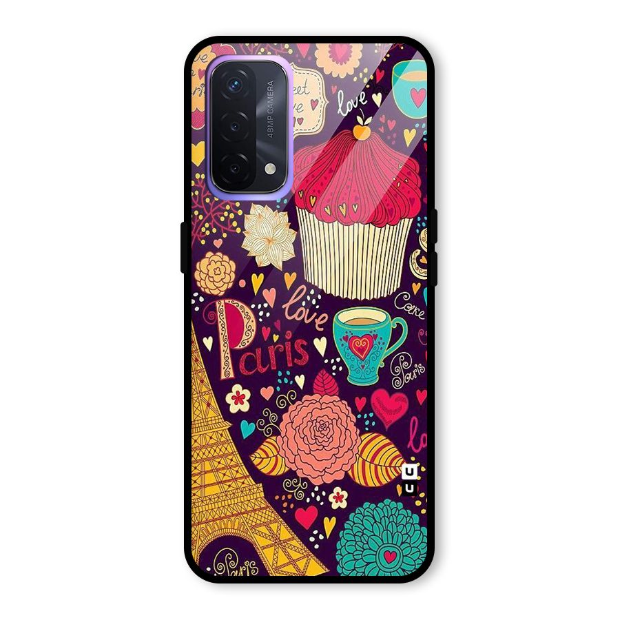 Sweet Love Glass Back Case for Oppo A74 5G