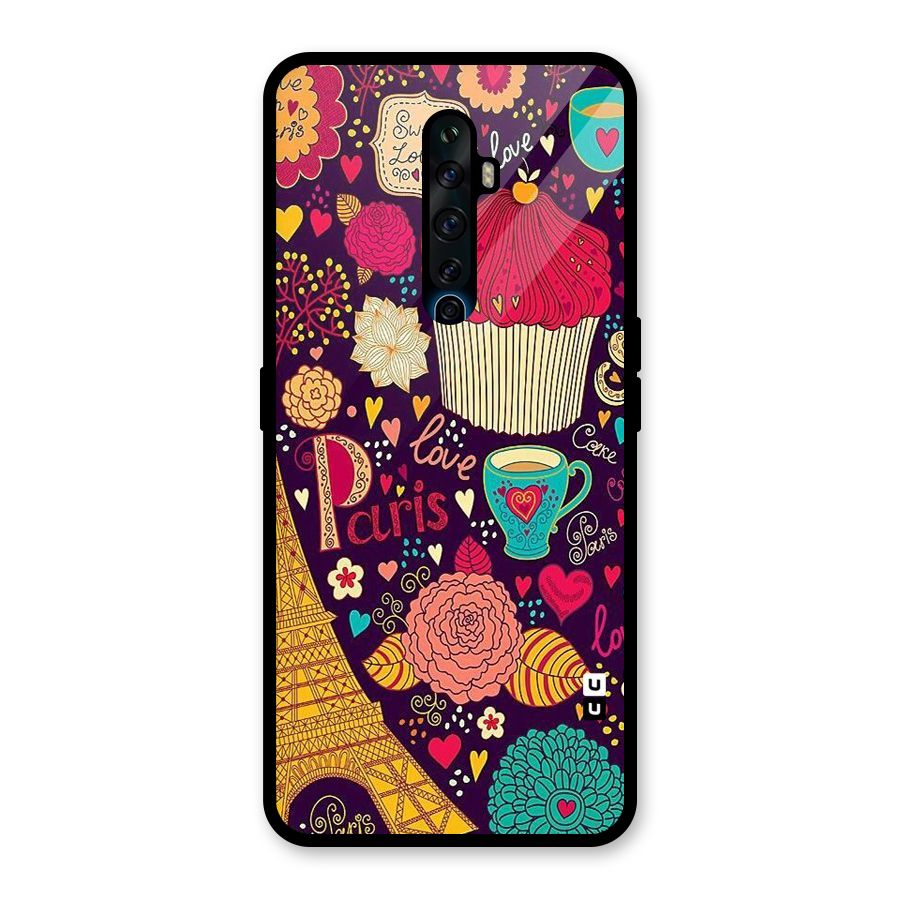 Sweet Love Glass Back Case for Oppo Reno2 F