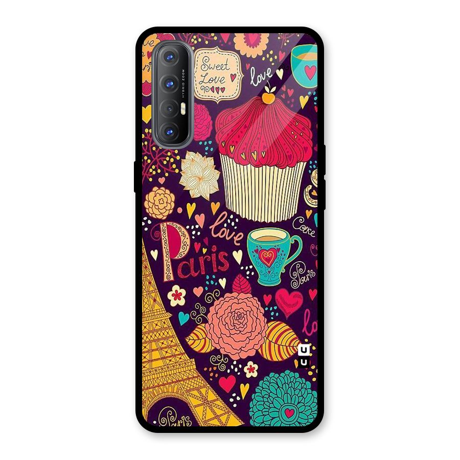 Sweet Love Glass Back Case for Oppo Reno3 Pro