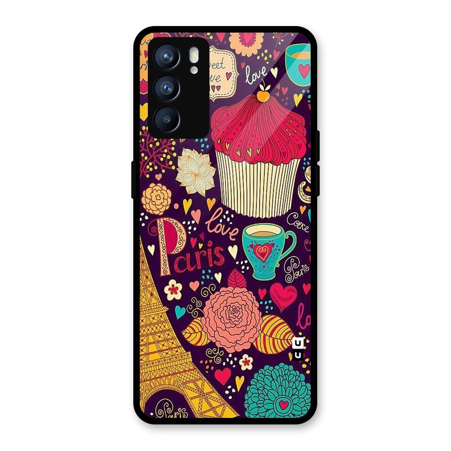 Sweet Love Glass Back Case for Oppo Reno6 5G