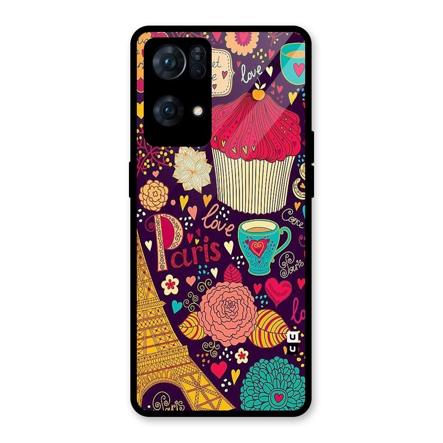 Sweet Love Glass Back Case for Oppo Reno7 Pro 5G