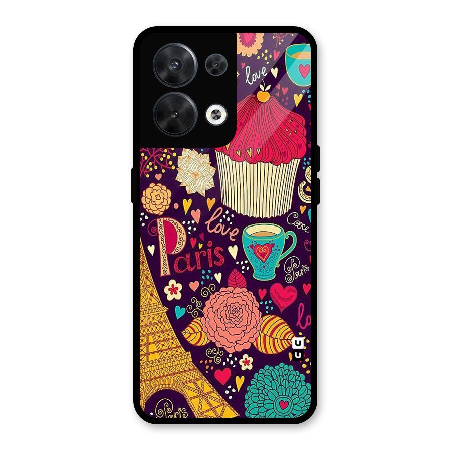 Sweet Love Glass Back Case for Oppo Reno8 5G