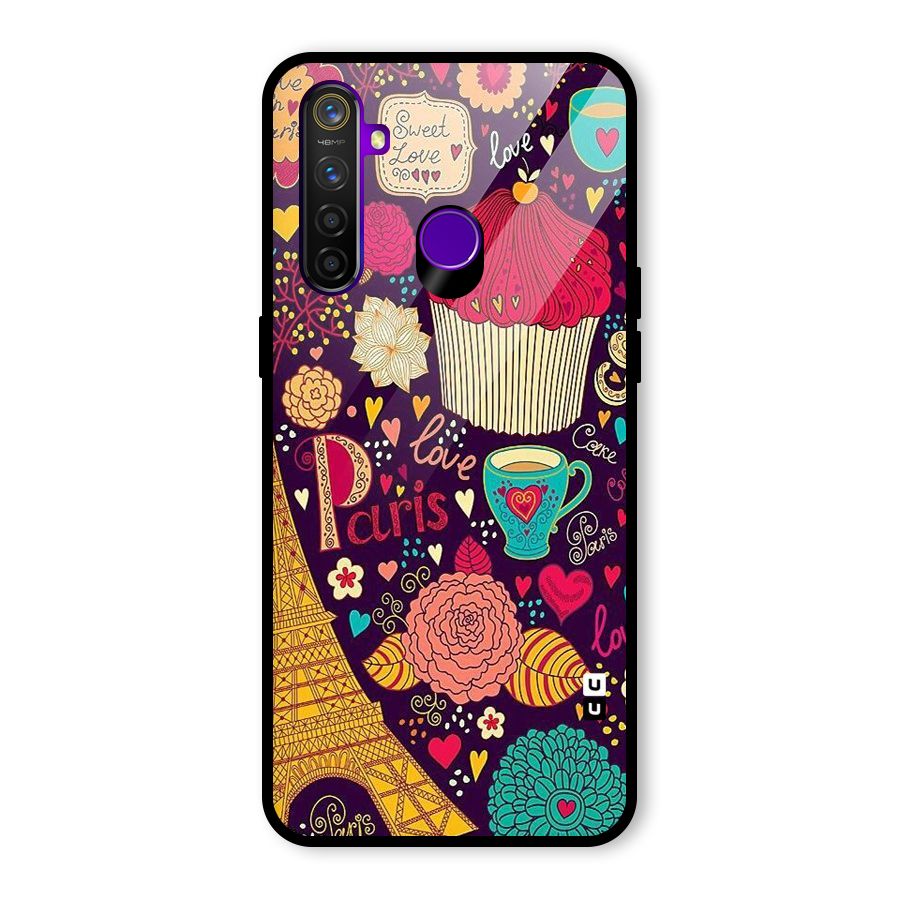 Sweet Love Glass Back Case for Realme 5 Pro